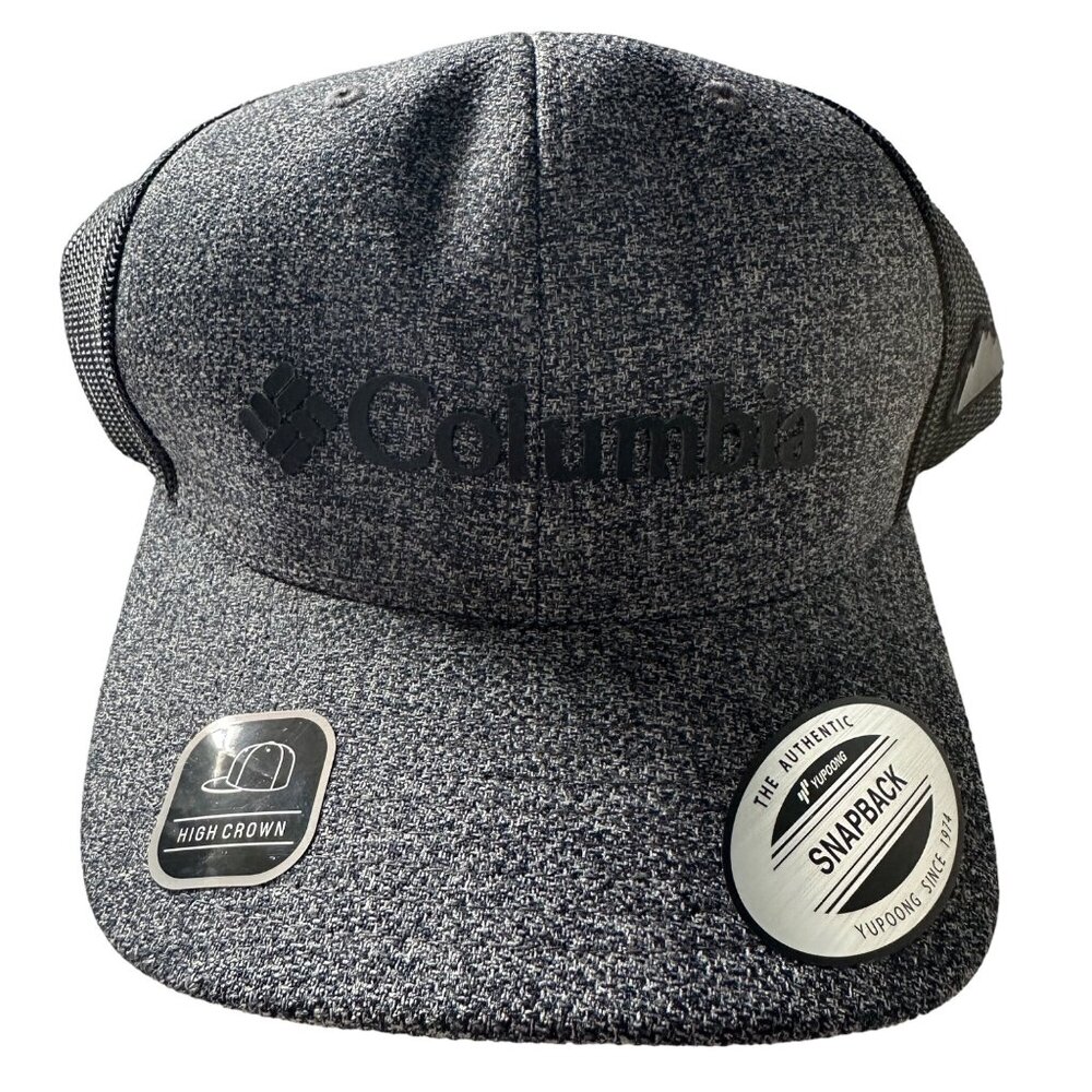 NEW WITH TAGS Columbia gray One Size Fits Most snap back trucker hat